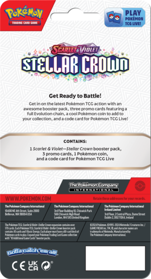 Pokémon Scarlet & Violet Stellar Crown Premium Checklane Blister Iron Valiant