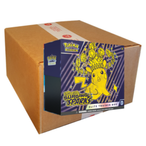 Pokémon Scarlet & Violet Surging Sparks elite trainer box case