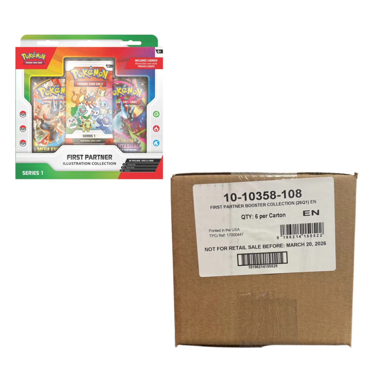 新品 英語版 First Partner series 1 BOX Pokémon First Partner Illustration Collection Series 1 Case - Cees